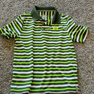 Striped UA loose polo shirt